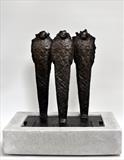 Iron Men Standing ll by William Cramer, Sculpture, Iron